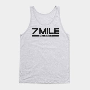 7 Mile Detrtoit v.2 Black Tank Top